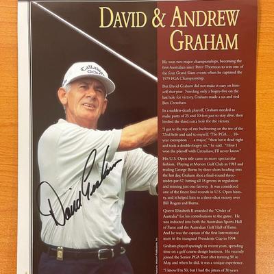 David Graham signed Office Depot Father/Son Challenge profile page