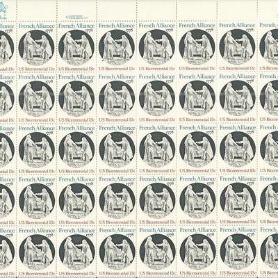 U.S. Bicentennial-French Alliance Stamps