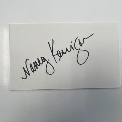 Figure Skating Champion Nancy Kerrigan original signature