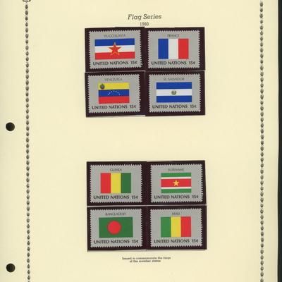 United Nations New York Stamps 1980