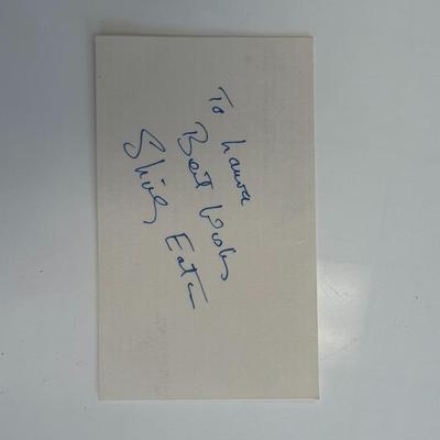 Goldfinger Bond Girl Shirley Eaton original signature