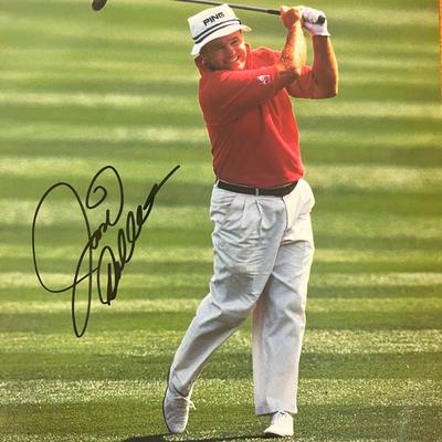 Professional golfer Jim Colbert signed magazine page