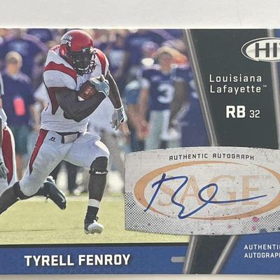 Tyrell Fenroy signed autograph card