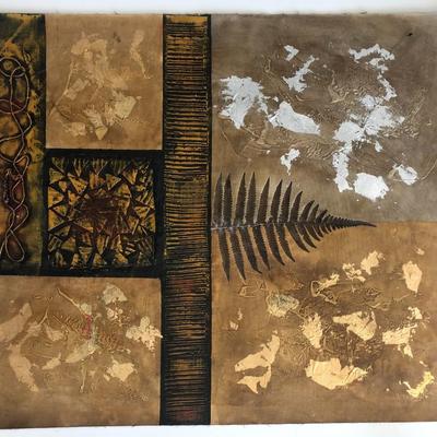 Textured Fern original painting on canvas original painting on canvas