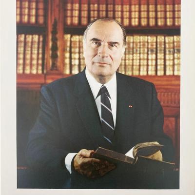 François Mitterrand signed photo