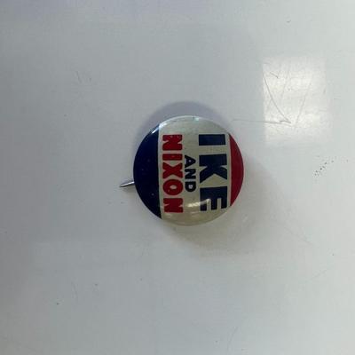 Ike and Nixon Presidential campaign pin