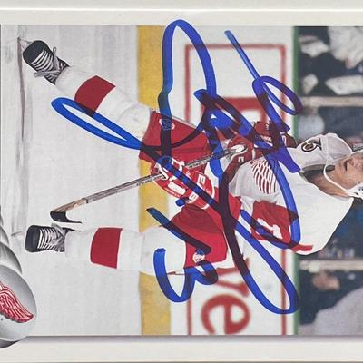 Detroit Red Wings Vyacheslav Kozlov 92-93 Upper Deck #294 signed trading card