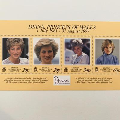 Diana Princess of Wales commemorative stamp set