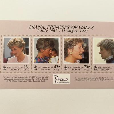 British Virgin Islands Diana Princess of Wales commemorative stamp set