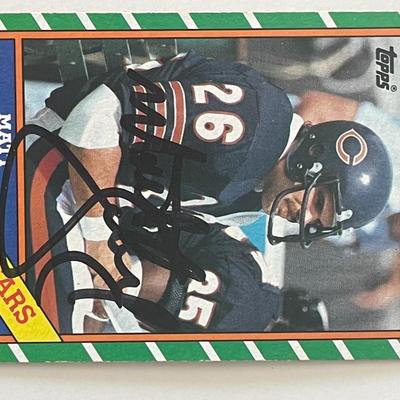 Chicago Bears Matt Suhey signed 1986 Topps #12 trading card