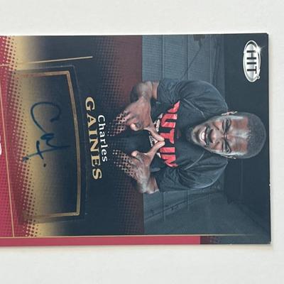 Charles Gaines signed autograph card