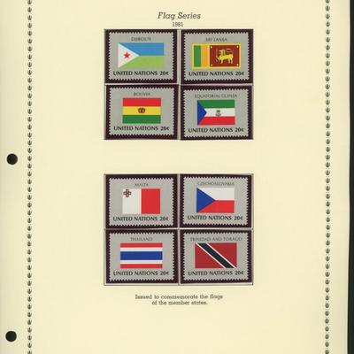 United Nations New York Stamps 1981