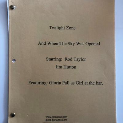 The Twilight Zone - And When the Sky Was Opened - Original Script