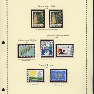 United Nations New York Stamps 1981