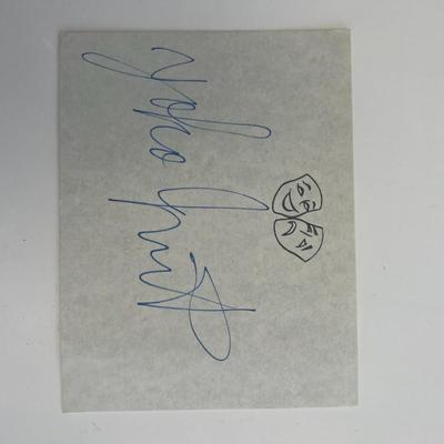 Japanese ballerina Yoko Morishita original signature