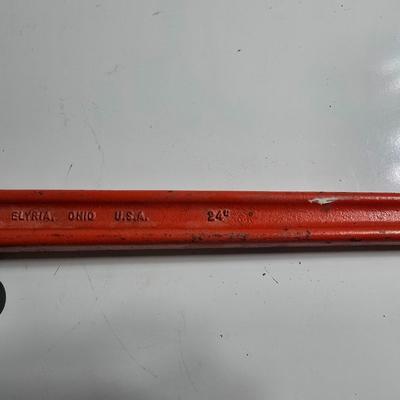 Ridgid 24" Heavy-Duty Pipe Wrench – Ridge Tool Co. Elyria OH USA
