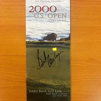 2000 Pebble Beach 100th U.S. Open Championship Brent Geiberger signed program - Global Authenticated