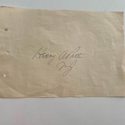 original signature