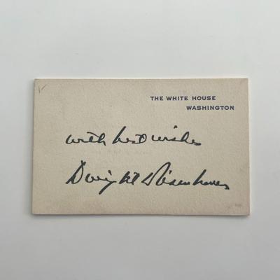 39th US President Dwight D. Eisenhower facsimile signature