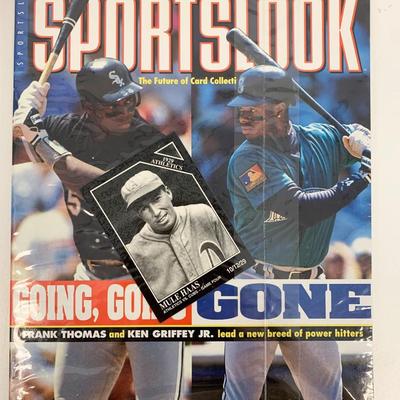 Sportslook Collector's Magazine October 1994 Frank Thomas Ken Griffey Jr. Cover Mule Haas Trading Card