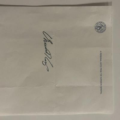 Surgeon General C. Everett Koop original signature