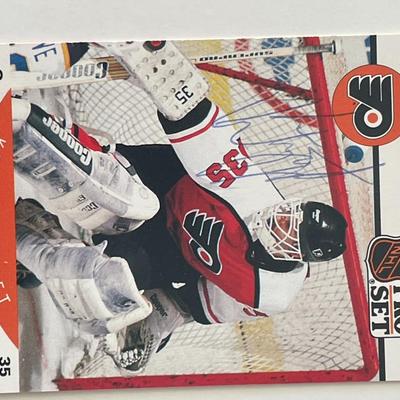 Philadelphia Flyers Ken Wregget 1990 Pro Set #226 signed trading card