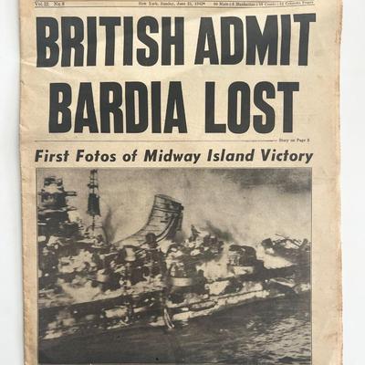WWII 1942 Sunday News newspaper