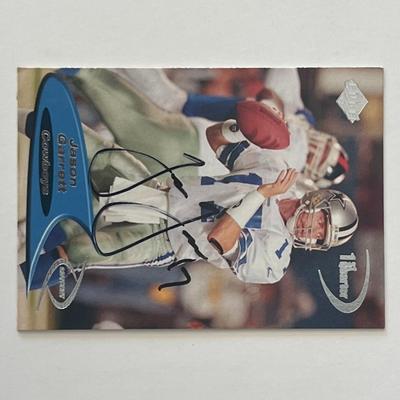 Dallas Cowboys Jason Garrett 1998 Collector's Edge #37 signed trading card