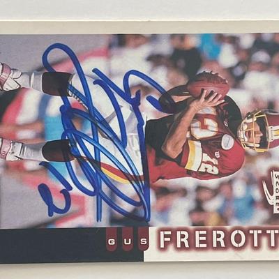 Washington Redskins Gus Frerotte signed 1998 Score #197  trading card