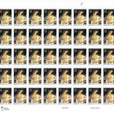 Traditional Christmas: Madonna and Child Stamps