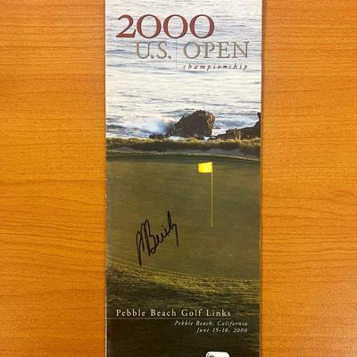 2000 Pebble Beach 100th U.S. Open Championship Mike Brisky signed program - Global Authenticated