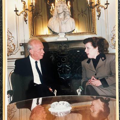 Prime Minister of Israel Yitzhak Rabin signed photo