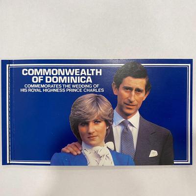 Commonwealth of Dominica stamp booklet commemorating The Royal Wedding of Prince Charles and Lady Diana