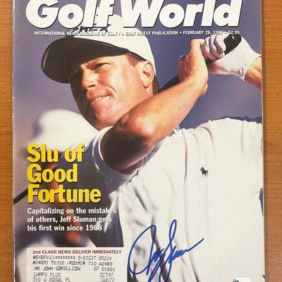 Jeff Sluman signed 1997 Golf World Magazine