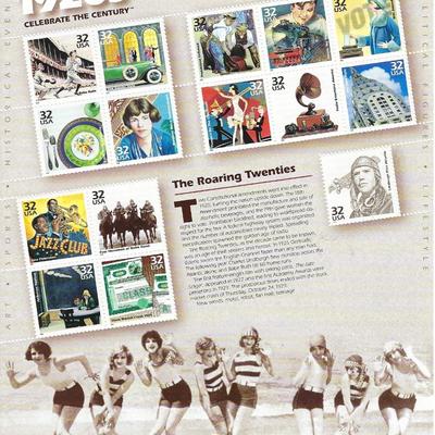1920s Celebrate the Century Stamp Sheet