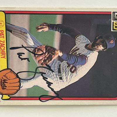 New York Mets Pat Zachary signed 1983 Donruss trading card