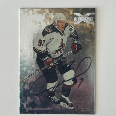 Phoenix Coyotes Jeremy Roenick 1998 In The Game #107 signed trading card