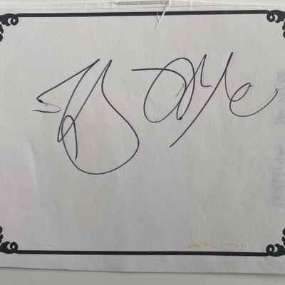 Author William Safire original signature