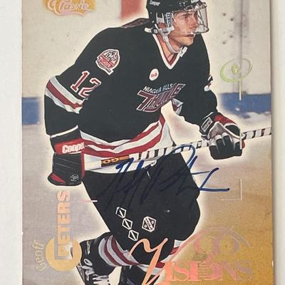 Geoff Peters signed autograph card