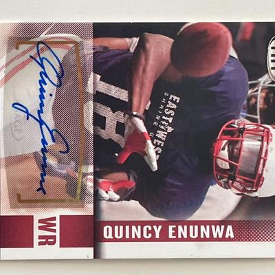 Quincy Enunwa signed 2014 Sage Hit #A48  trading card
