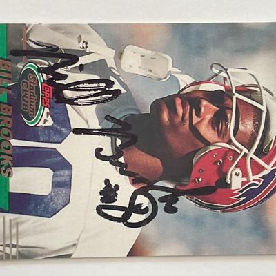 Buffalo Bills Bill Brooks 1993 Topps #227 signed trading card