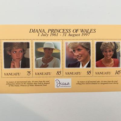 Diana Princess of Wales commemorative stamp set