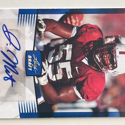 Jonathan Martin signed  2012 Leaf Draft #JM1 trading card