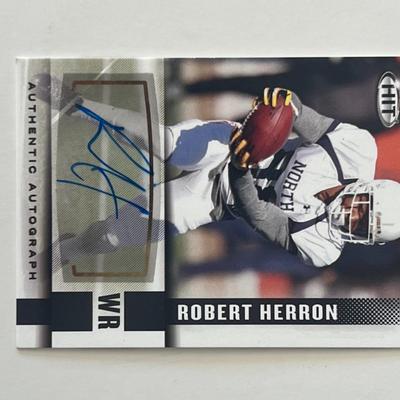 Robert Herron signed autographed card