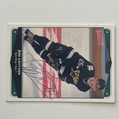 Dallas Stars Jere Lehtinen 2001 Victory #93 signed trading card