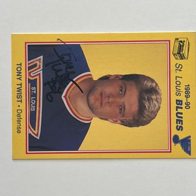 St. Louis Blues Tony Twist signed trading card