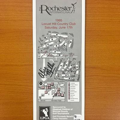 Alice Miller Signed 1995 Rochester International Golf Tournament Program