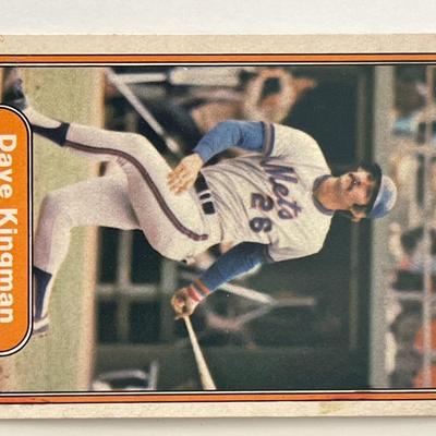 New York Mets Dave Kingman baseball trading card