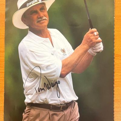 PGA Seniors' Championship winner Tom Wargo signed photo