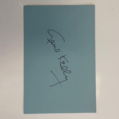Singin' in the Rain Gene Kelly original signature